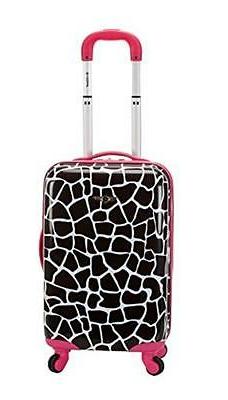 ROCKLAND 20 inches POLYCARBONATE CARRY ON PINK GIRAFFE F191-
